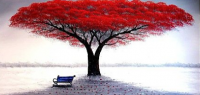 Red Tree 40x30 cm