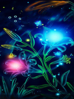 Luminous Flowers 30x40 cm